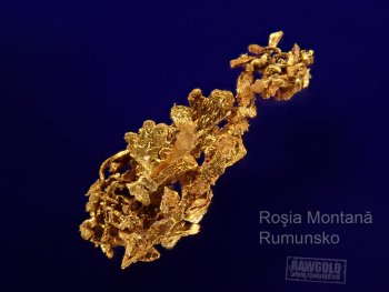 Zlato z Rumunského dolu Roşia Montană