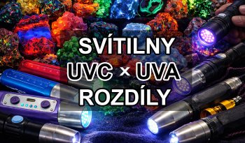 UV minerály: rozdíl mezi UV-A a UV-C a jak je využít v mineralogii