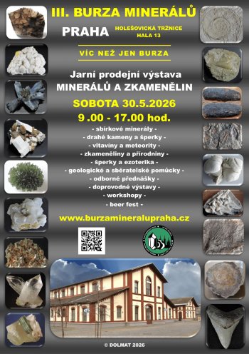 Burzy a výstavy minerálů s prodejem v Česku 2026
