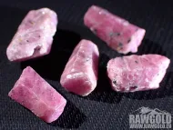 Rubín set 5ks krystalů 39,14ct
