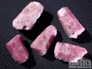 Rubín set 5ks krystalů 39,14ct