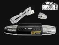 UV svítilna 4v1 pro sběratele – bílá-žlutá + UV 365-395nm, USB dobíjení