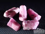 Rubín set 5ks krystalů 39,14ct