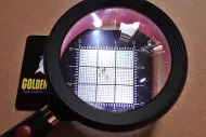 Lupa s LED diodami pro focení zlatinek