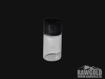 Skleněná ampulka na zlatinky 3 ml - se šroubovacím víčkem