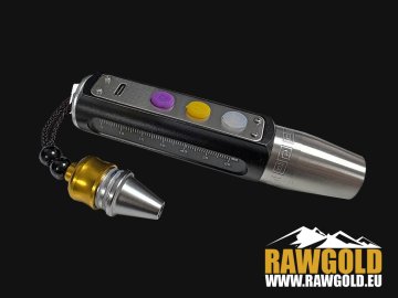 UV 365 nm baterka na drahokamy Rawgold - dobíjecí, 15W, 3 režimy světla